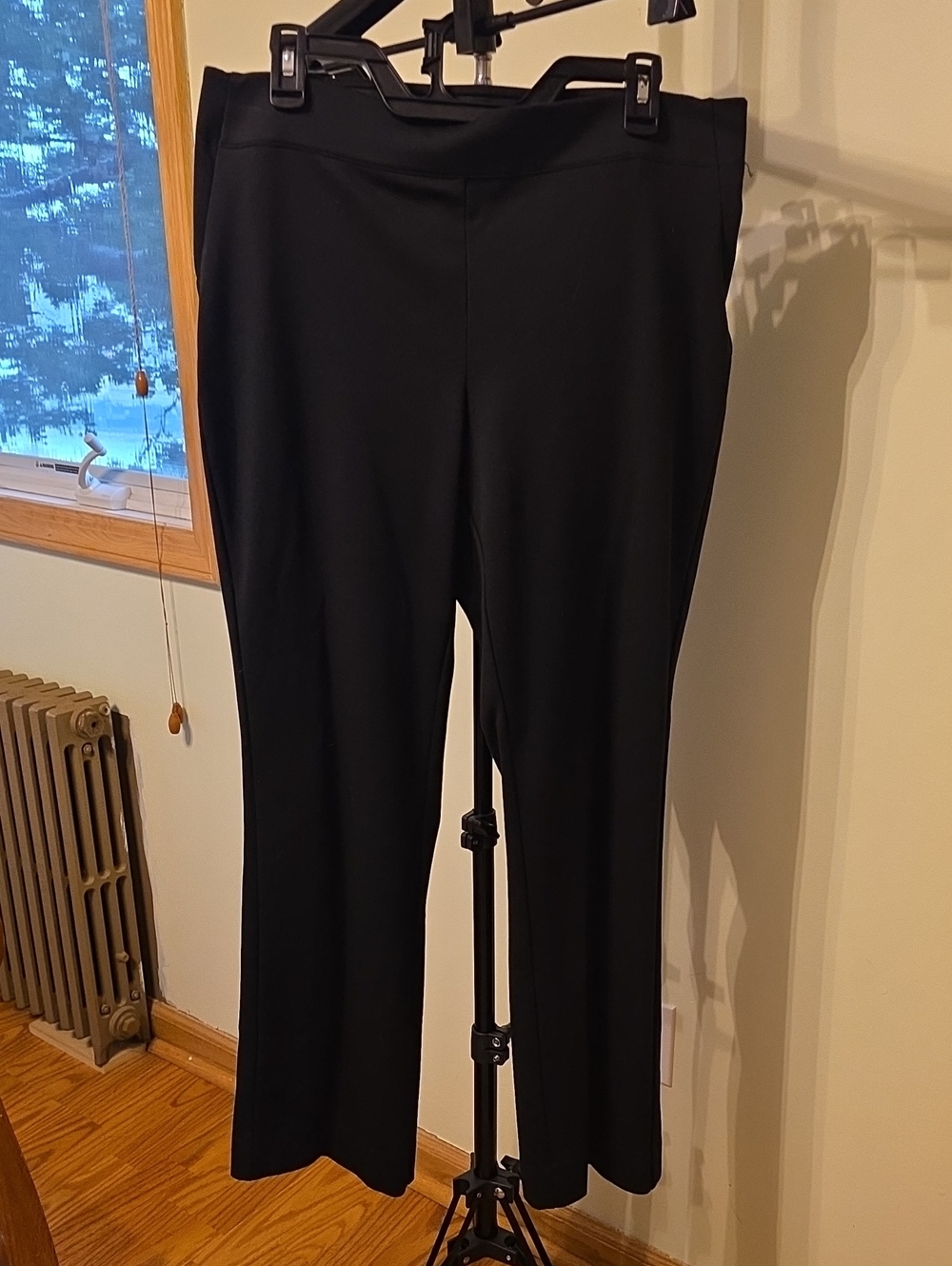 Simply Vera Vera Wang Black Stretch Pull-On Bootcut work